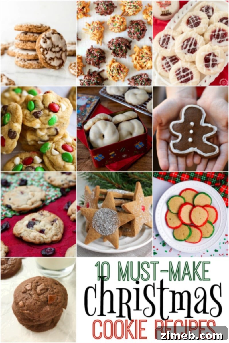 An inviting display of assorted Christmas cookies, perfect for festive gatherings.