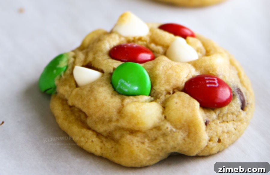 A close-up of a single, golden-brown chocolate chip cookie with melty chocolate, perfectly baked.