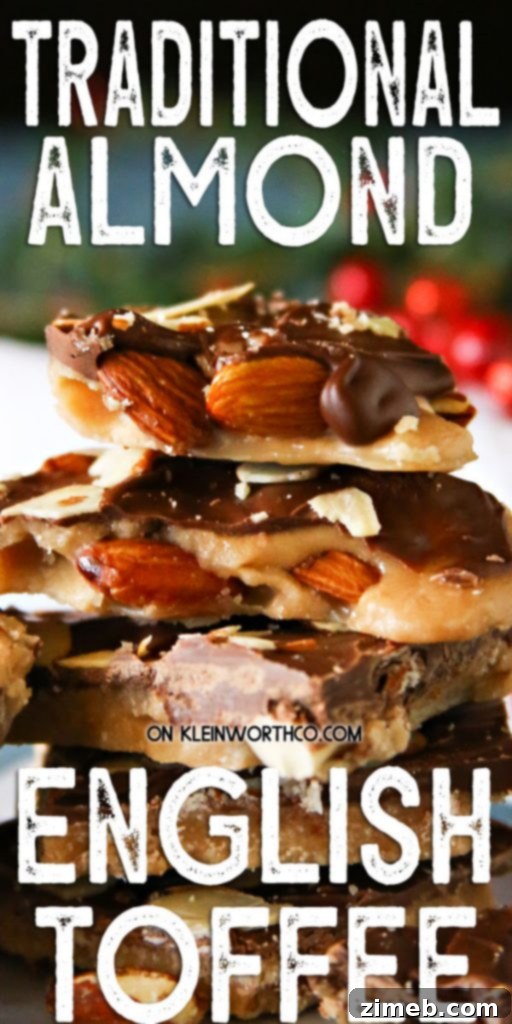 Buttery Almond Toffee Crunch 4 Traditional Almond English Toffee - ultimate holiday candy