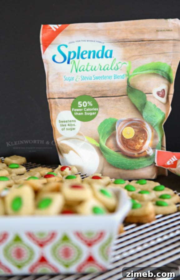 Whimsical Yuletide Shortbread Treasures 4 Cookies made with Splenda – Discover how easy it is to make Holiday Shortbread Elf Bites using SPLENDA® Naturals for a delicious, less sugar cookie experience. Perfect for gifting and sharing!