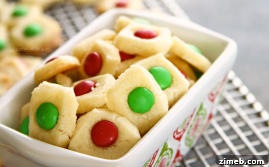 Whimsical Yuletide Shortbread Treasures 5 Shortbread Cookies – Get the recipe for Holiday Shortbread Elf Bites, a delightful and easy-to-make cookie featuring buttery shortbread and colorful holiday chocolate candies. Made with SPLENDA® Naturals.