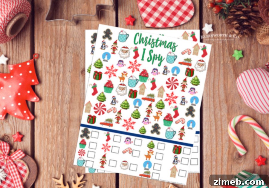 Collection of Free Christmas Printables for children's activities and games during the holidays.