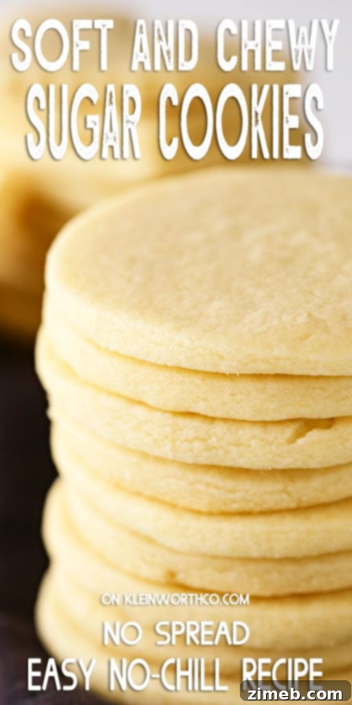 Foolproof Sugar Cookies 15 Easy No-Chill Sugar Cookie Recipe, a delightful and simple baking experience.