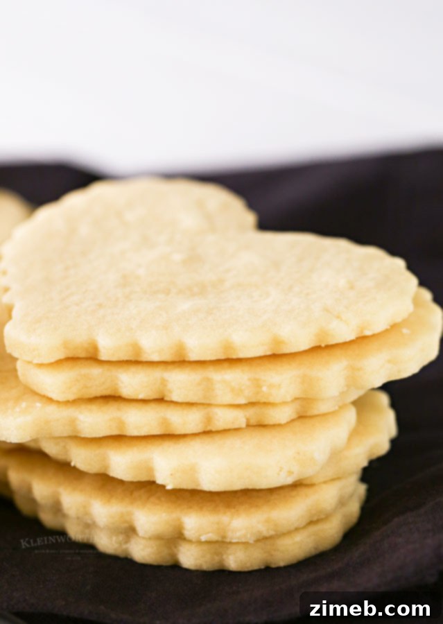 Foolproof Sugar Cookies 7 No Spread Valentine Cookies made with an easy, no-chill sugar cookie recipe.