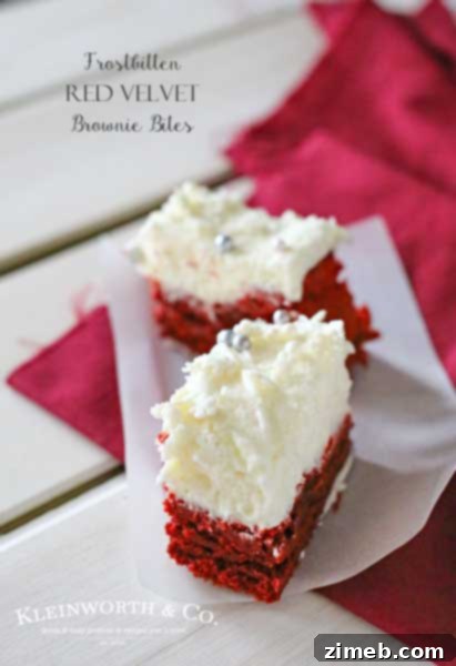 Frostbitten Red Velvet Brownie Bites
