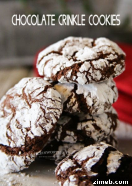 Easy Chocolate Crinkle Cookies
