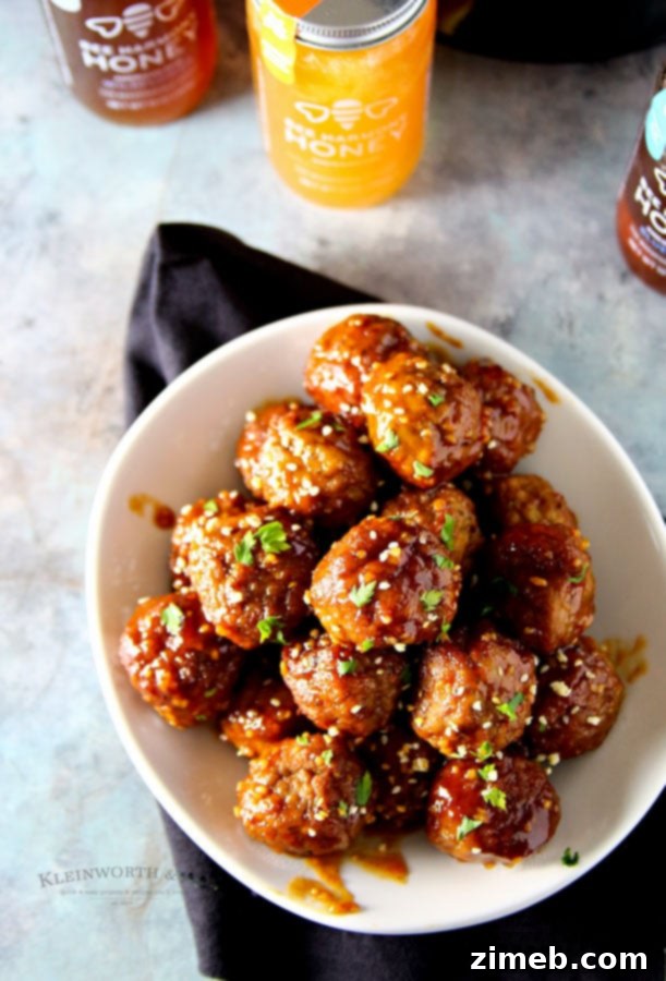 Effortless Slow Cooker Blueberry Honey Garlic Meatballs 3 Slow Cooker Blueberry Honey Garlic Meatballs