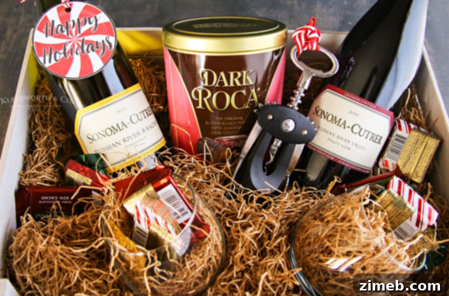 wine gift basket ideas