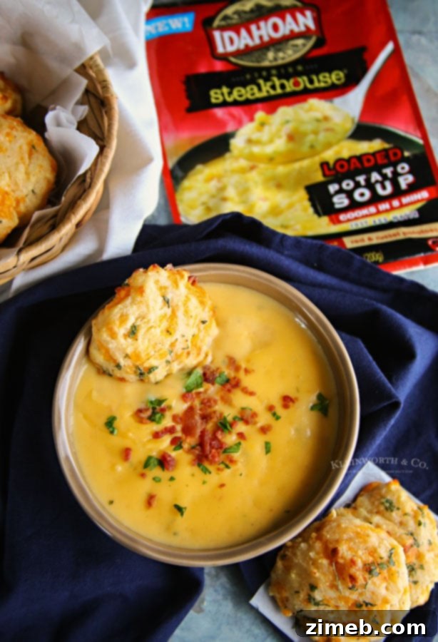 Cheddar Biscuits in a Flash 5 cheddar biscuits and soup