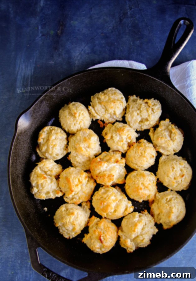Recipe for Skillet Biscuits: Fluffy and golden, made with just 3 ingredients