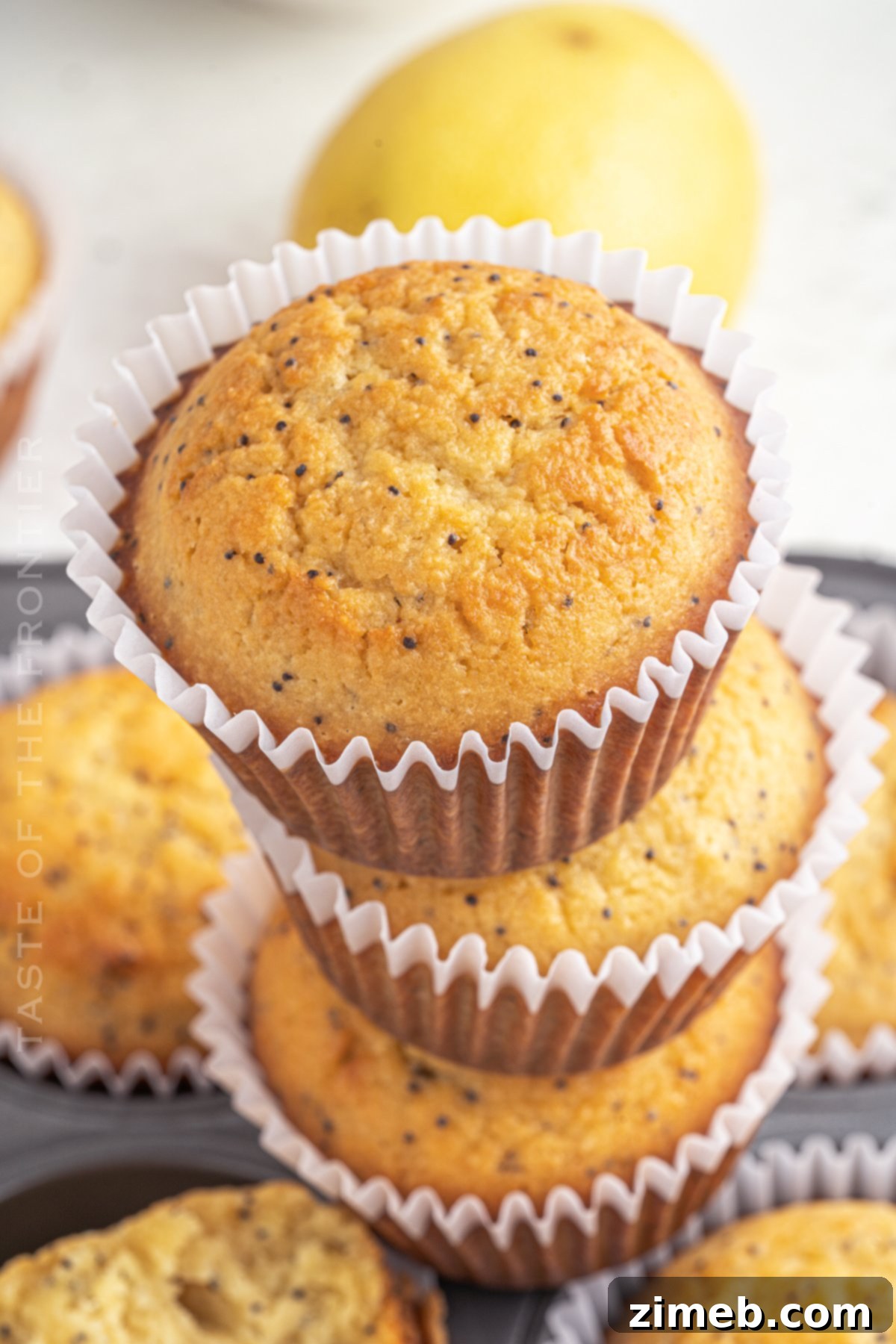 Sunshine Lemon Poppy Seed Muffins 11 Breakfast table with freshly baked poppy seed muffins