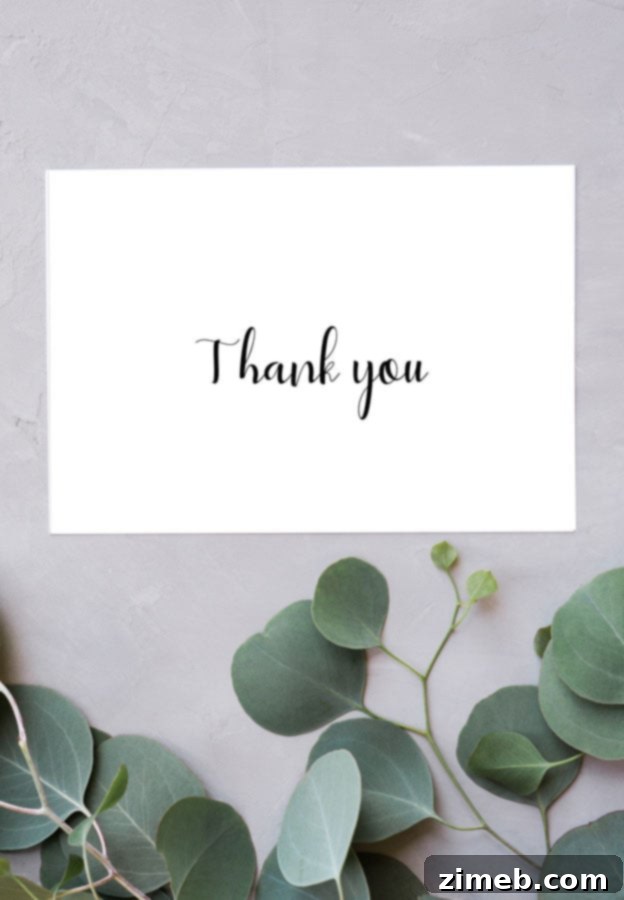 Free Printable Black and White Thank You Cards 3 Thank You Cards - Free Printable: Classic elegance for any message of appreciation.