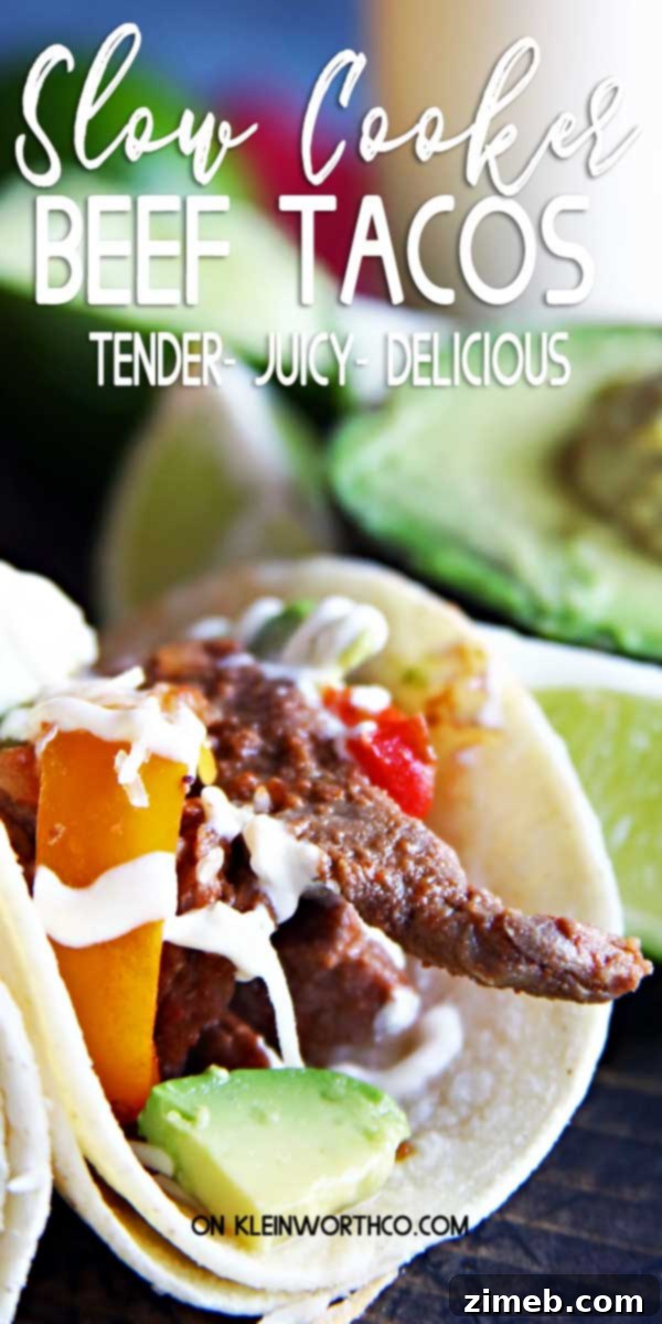 Slow Cooker Beef Tacos