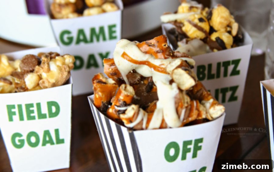 Free printable popcorn boxes for sports fans