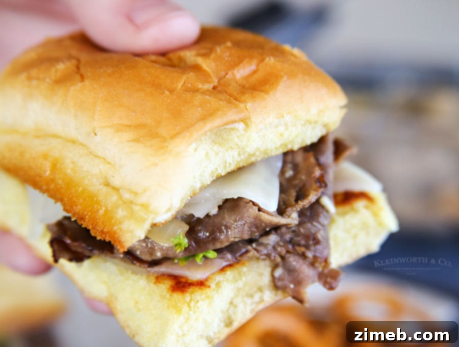 Effortless French Dip Bites 4 Easy French Dip Sliders, a delicious and simple party food idea