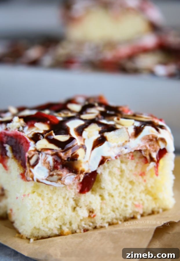 Luscious Raspberry Cream Poke Cake 2 The best Raspberry Cream Poke Cake