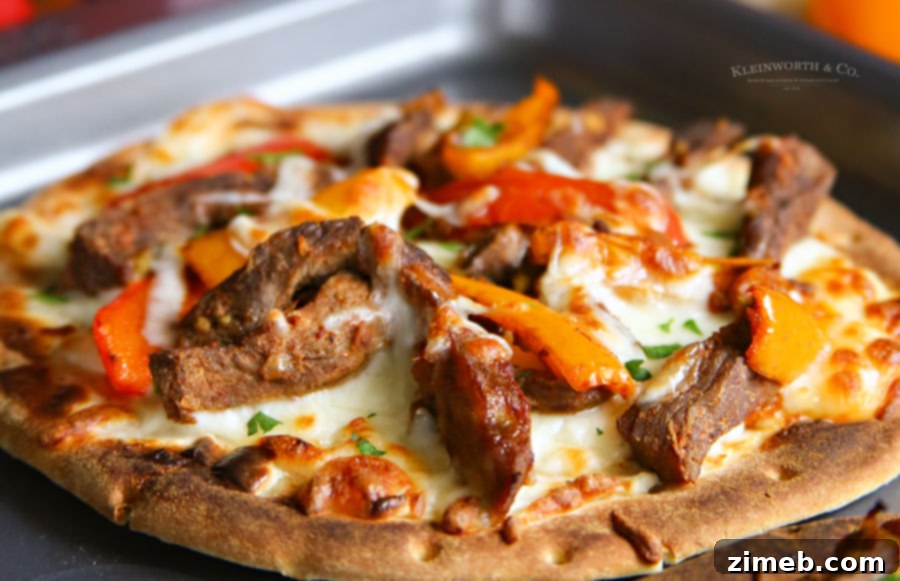 Slow cooker fajitas, tender and flavorful filling for pizza