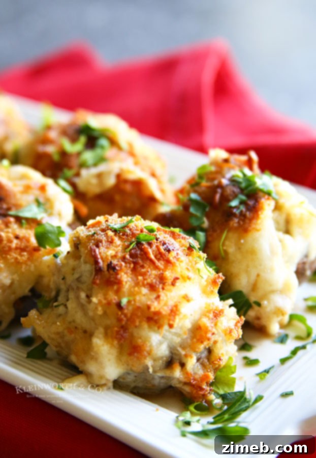 Garlic Parmesan Clam Filled Mushrooms 4 Clam Stuffed Mushrooms