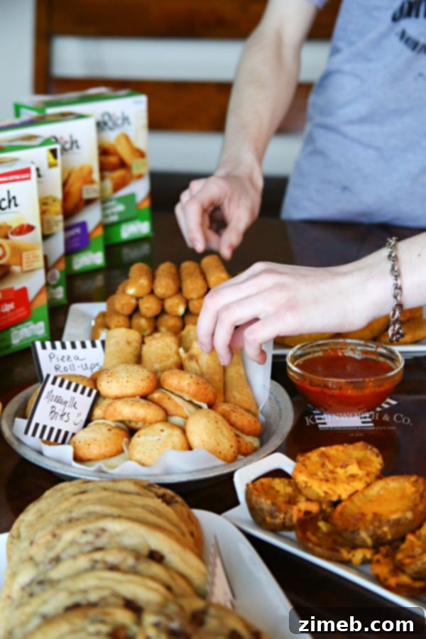 Calling the Shots Game Day Party Printables 7 Party snacks with referee-themed menu cards