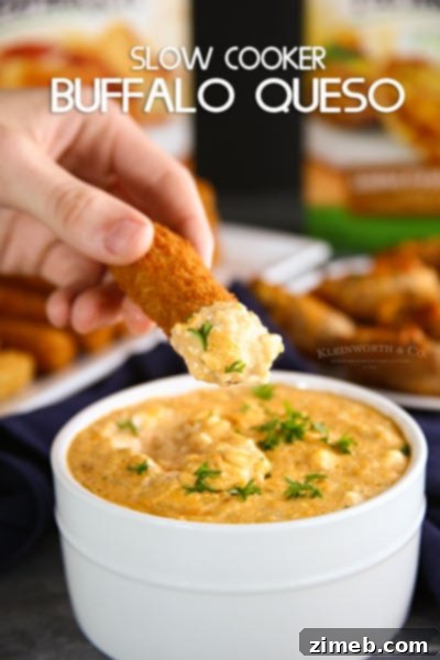 Calling the Shots Game Day Party Printables 9 Slow Cooker Buffalo Queso Dip Recipe