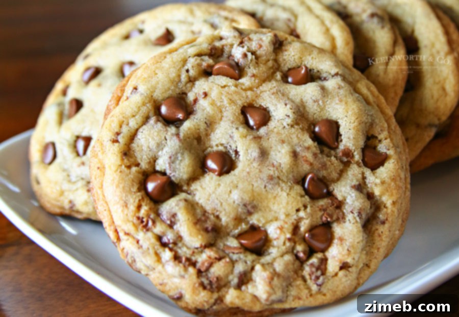 Gourmet Giant Chocolate Chip Cookies 4 A single Quarter Pound Chocolate Chip Cookie, perfectly baked, sitting on a parchment-lined baking sheet, ready to be devoured.