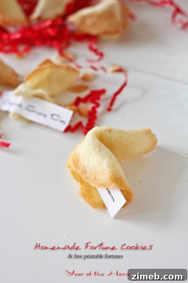 Fun Homemade Fortune Cookies with Free Printable