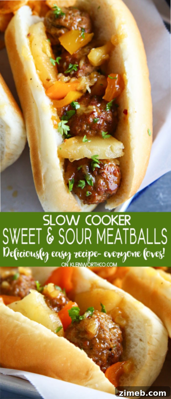 Sweet and Tangy Slow Cooker Meatballs 2 Slow Cooker Sweet and Sour Meatballs