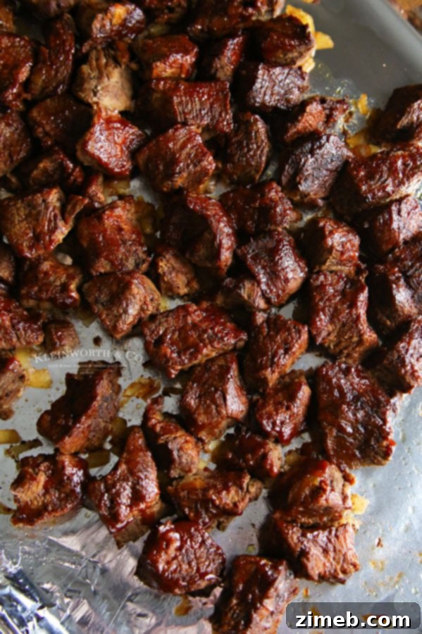 Mouthwatering Slow Cooker BBQ Beef 2 slow cooker beef recipe, showcasing tender, cubed beef for an easy meal