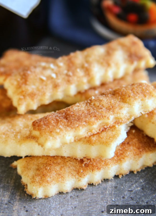 Cinnamon Sugar Pie Sticks 6 Easy food processor pie crust recipe steps for making flaky and versatile dippers.