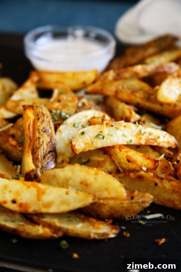 Crispy Air Fryer Steak Fries 4 Best air fryer steak fries recipe with garlic and parmesan