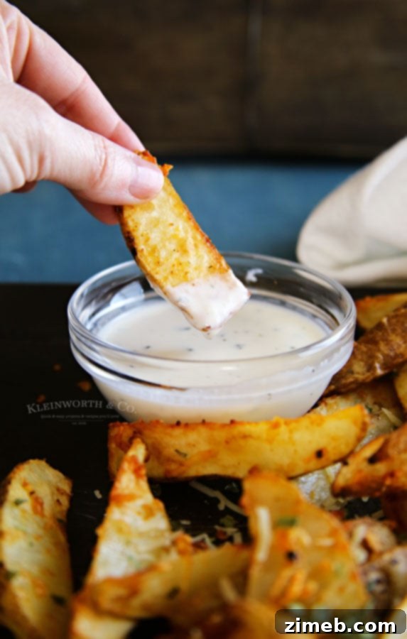 Crispy Air Fryer Steak Fries 5 Garlic Parmesan Steak Fries, perfectly seasoned