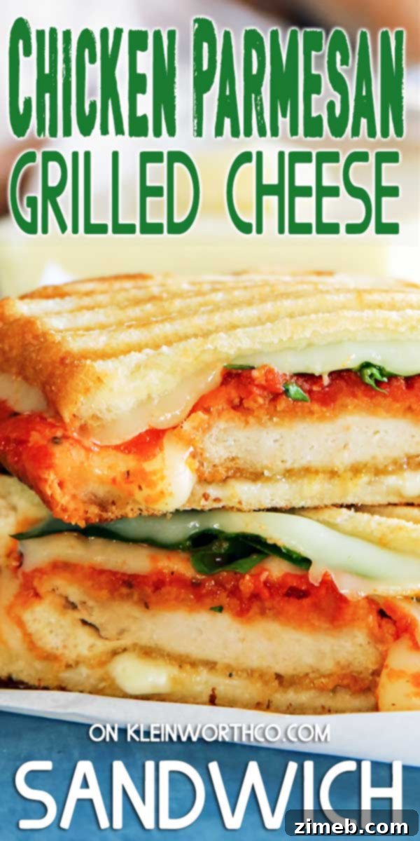 Ultimate Chicken Parm Melt 2 Chicken Parmesan Grilled Cheese Sandwich