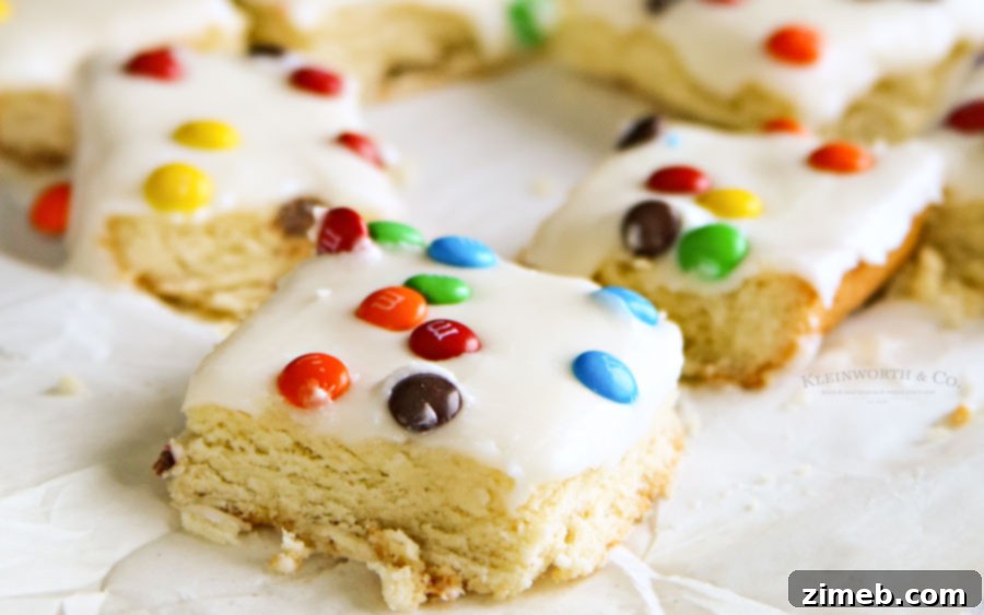 Rainbow Dot Sugar Cookie Bars 3 Delicious Sugar Cookie Bars Topped with M&M's