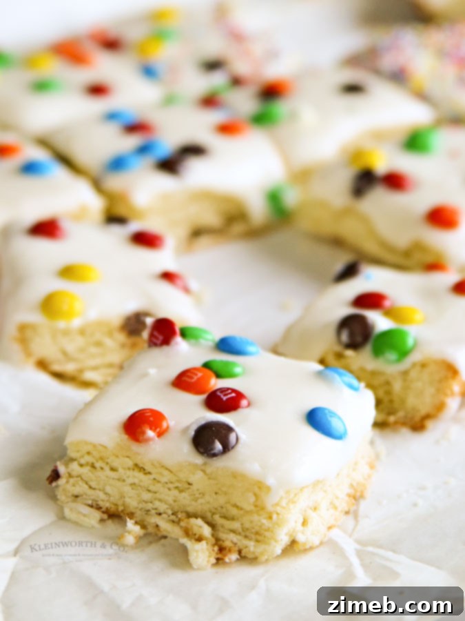 Rainbow Dot Sugar Cookie Bars 4 M&M Recipes for Quick Desserts
