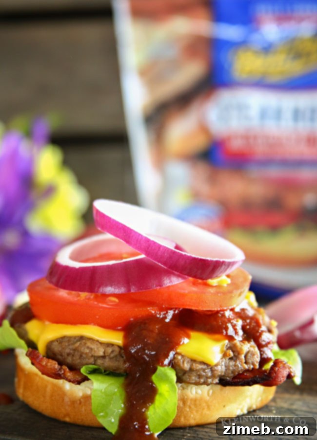 Smoky BBQ Bacon Steakhouse Burger 2 Easy summer grilling recipes featuring a delicious burger