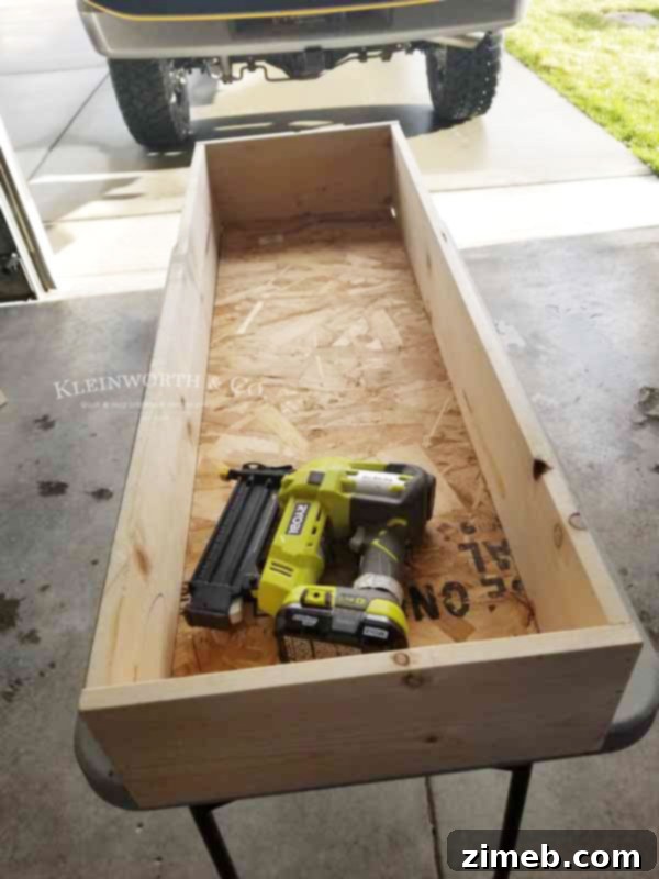 Build a Wheeled Garden Box 5 Assembling the Sides of the DIY Rolling Planter Box