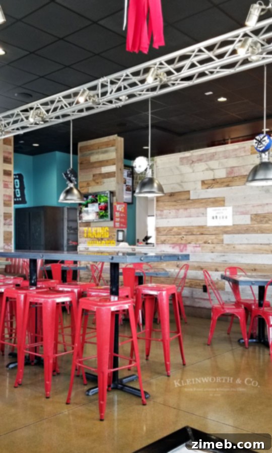 Clean and inviting dining area at Sweeto Burrito Coeur d'Alene