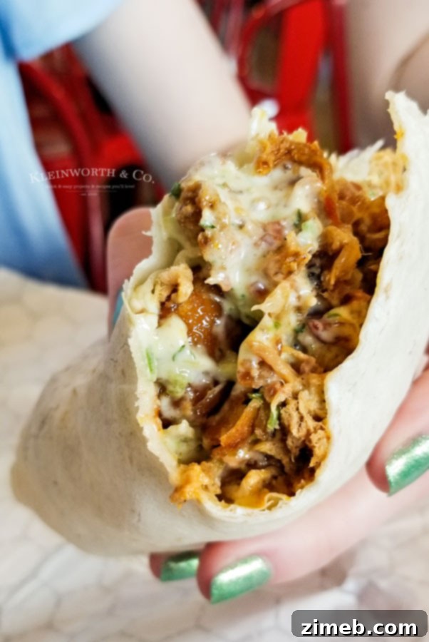 Smokehouse Burrito with pork at Sweeto Burrito Coeur d'Alene