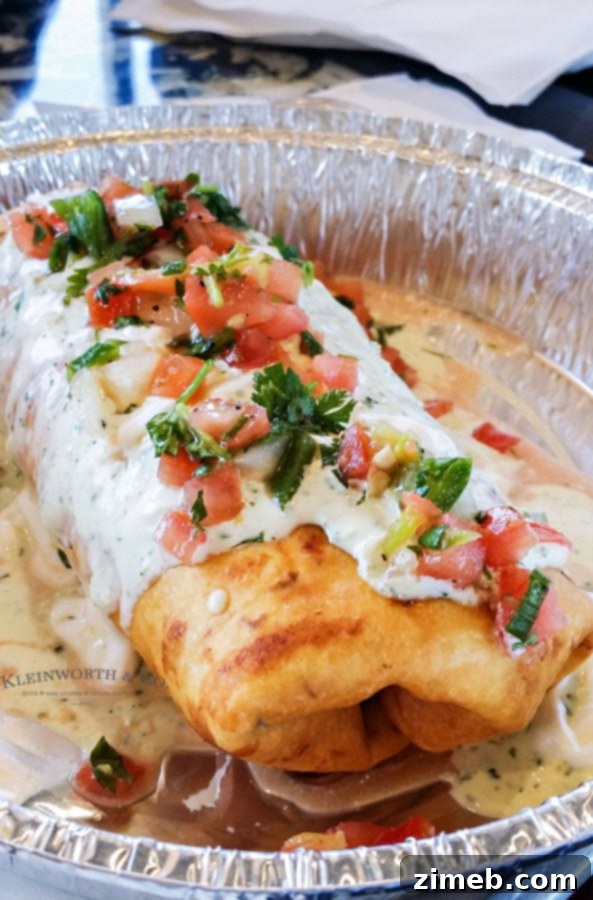 Chimichanga style burrito at Sweeto Burrito Coeur d'Alene