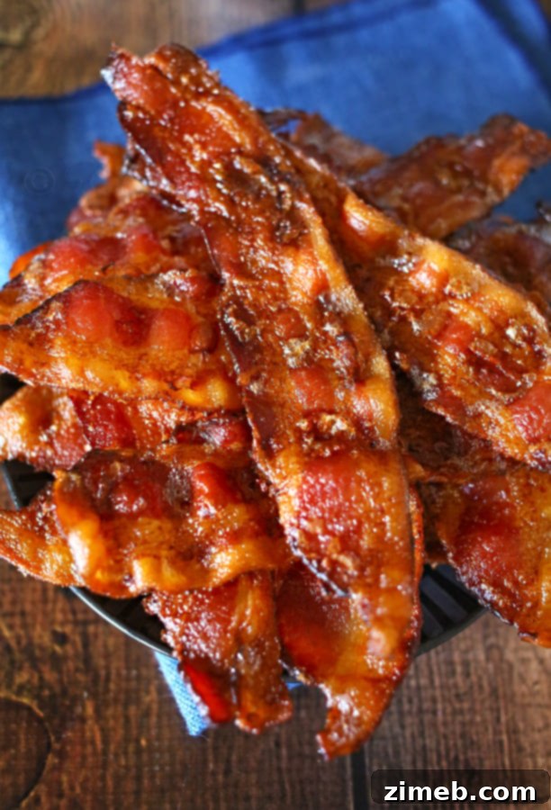 Ultimate Smoked BBQ Bacon Nachos 6 Perfectly oven-cooked bacon strips, ideal for various recipes.