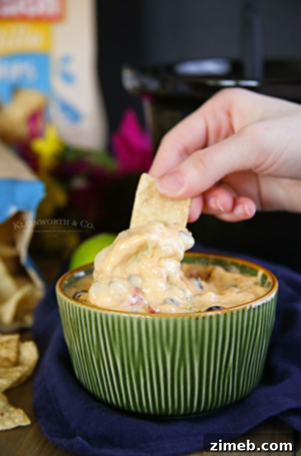 Easy queso dip recipe for entertaining