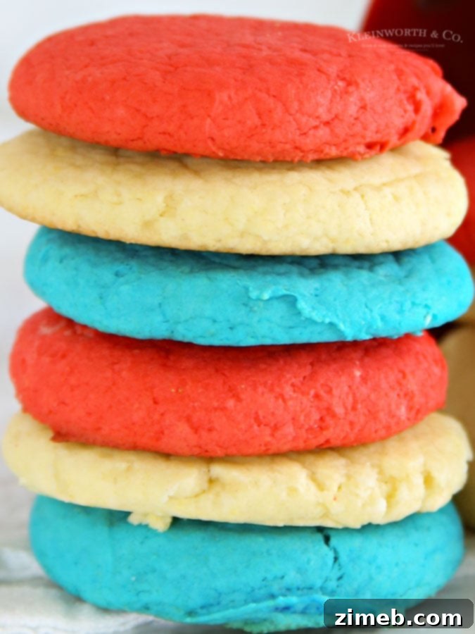 Effortless Red, White, and Blue Cookies 2 red white and blue cookie recipe - perfect for summer holidays