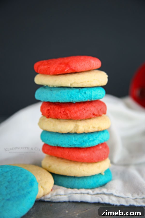 Effortless Red, White, and Blue Cookies 3 simple red white and blue recipes