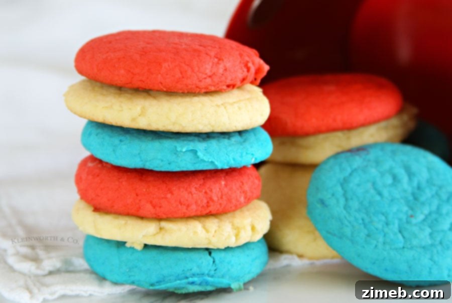 Effortless Red, White, and Blue Cookies 4 patriotic cookies for 4th of July