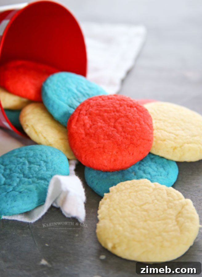 Effortless Red, White, and Blue Cookies 6 patriotic recipes - 4 ingredients