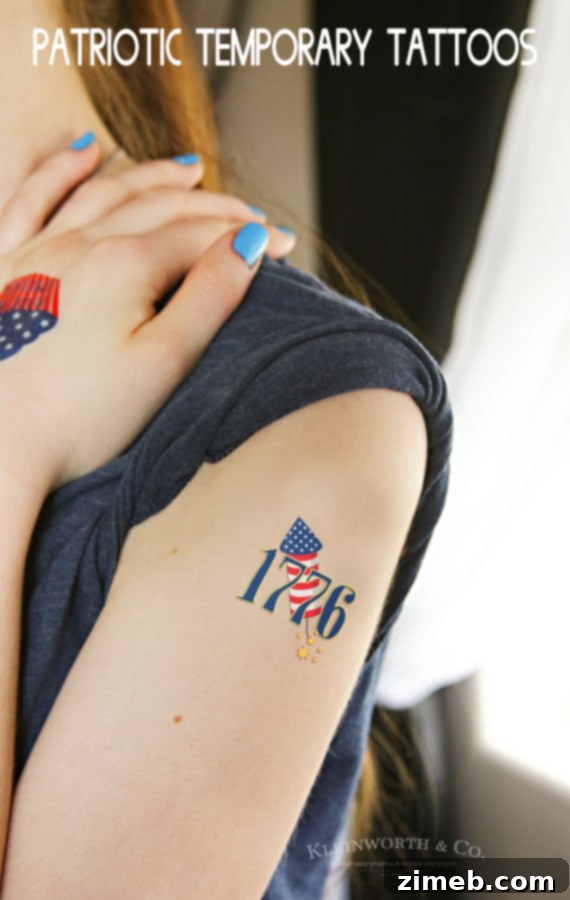 Free Printable Patriotic Temporary Tattoos Download