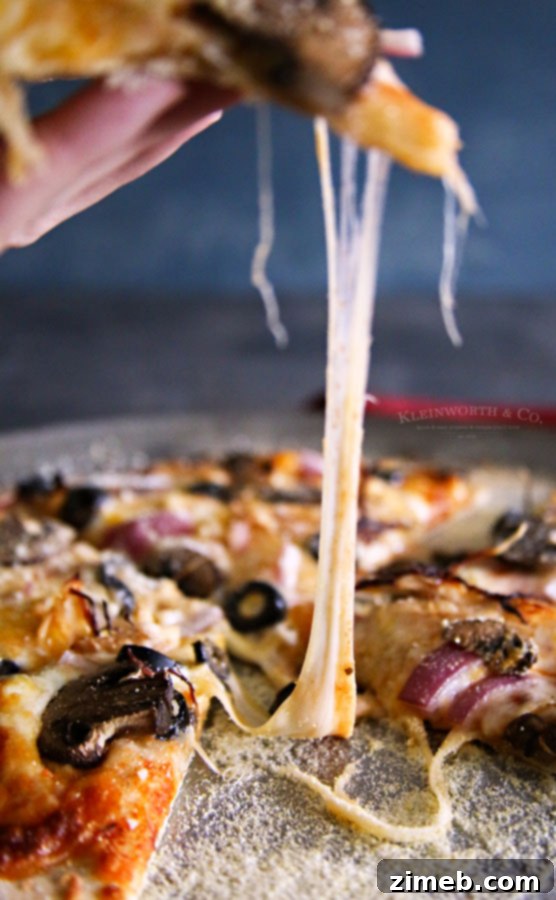Crispy Thin Crust Onion and Mushroom Pizza 5 cheesy thin crust pizza