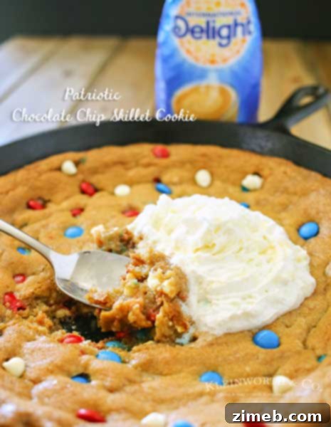Born in 1776 T-Shirt 8 Patriotic Chocolate Chip Skillet Cookie