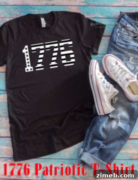 Miss Sunshine Tee Transfer 5 1776 Patriotic T-Shirt design made with Cricut and HTV