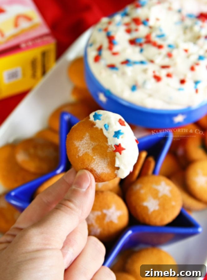 Star-Spangled Sweet Dip 3 Patriotic Cake Batter Dessert
